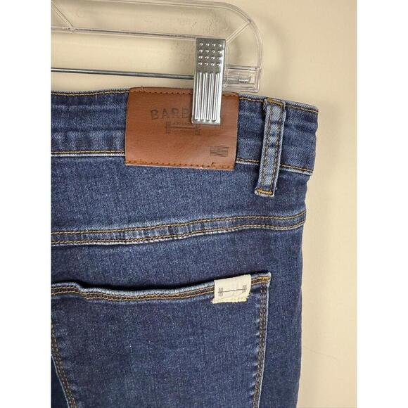 Barbell Apparel Denim Jeans Men 32x32 Dark Wash Straight Athletic Fit Stretch - Picture 3 of 7